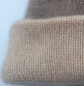 Preview: 100% Kaschmir zweifarbige Mütze braun-beige