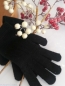 Mobile Preview: Damen Kaschmir Handschuhe in schwarz