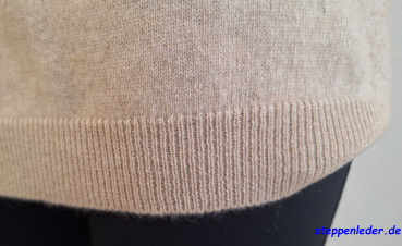 Preview: Strickpullover aus 100% Kaschmir in der Farbe beige  Größe L