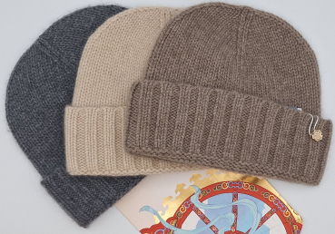Mütze  aus 100% mongolischen Kaschmir