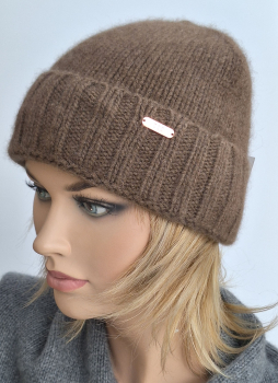 Preview: 100% Yak-Dawn Mütze in braun