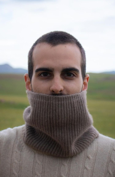 kurzer Schlauchschal 100% Kaschmir